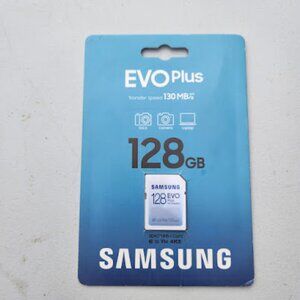 NEW Samsung Evo Plus 128 GM SD Card SDXC for DSLR Camera Laptop Accessories 130